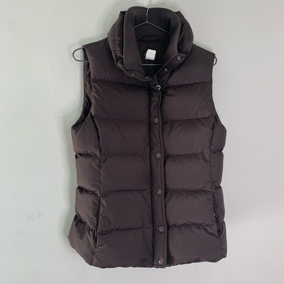J. Crew Jackets & Blazers - J.Crew Brown Down FIlled Puffer Vest